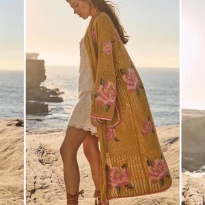 Spell Coastal Granny BNWT Small Mustard & Pink